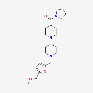1'-{[5-(methoxymethyl)-2-furyl]methyl}-4-(1-pyrrolidinylcarbonyl)-1,4'-bipiperidine