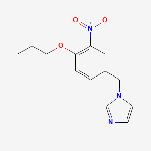 1-[(3-NITRO-4-PROPOXYPHENYL)METHYL]-1H-IMIDAZOLE