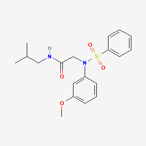 N~1~-isobutyl-N~2~-(3-methoxyphenyl)-N~2~-(phenylsulfonyl)glycinamide
