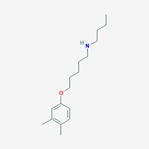 N-butyl-5-(3,4-dimethylphenoxy)-1-pentanamine