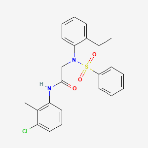 N~1~-(3-chloro-2-methylphenyl)-N~2~-(2-ethylphenyl)-N~2~-(phenylsulfonyl)glycinamide