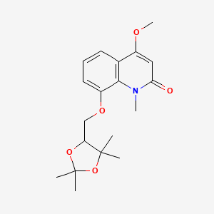 4-methoxy-1-methyl-8-[(2,2,5,5-tetramethyl-1,3-dioxolan-4-yl)methoxy]-2(1H)-quinolinone