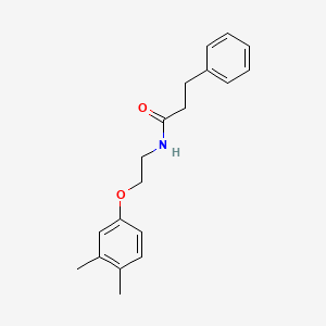 molecular formula C19H23NO2 B4920981 N-[2-(3,4-dimethylphenoxy)ethyl]-3-phenylpropanamide 
