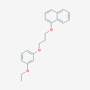 molecular formula C21H22O3 B4921033 1-[3-(3-ethoxyphenoxy)propoxy]naphthalene 