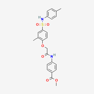 methyl 4-{[(2-methyl-4-{[(4-methylphenyl)amino]sulfonyl}phenoxy)acetyl]amino}benzoate