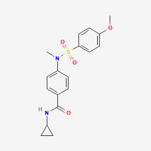 N-cyclopropyl-4-[[(4-methoxyphenyl)sulfonyl](methyl)amino]benzamide