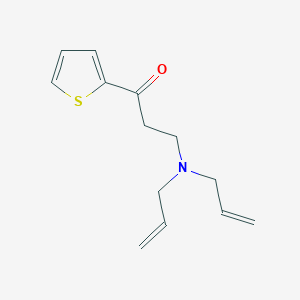 molecular formula C13H17NOS B4921117 3-[Bis(prop-2-enyl)amino]-1-thiophen-2-ylpropan-1-one 