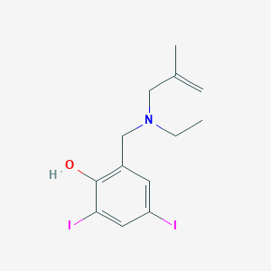 molecular formula C13H17I2NO B4921131 2-{[ethyl(2-methyl-2-propen-1-yl)amino]methyl}-4,6-diiodophenol 