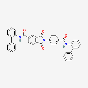 molecular formula C40H27N3O4 B4921148 N-2-biphenylyl-2-{4-[(2-biphenylylamino)carbonyl]phenyl}-1,3-dioxo-5-isoindolinecarboxamide 