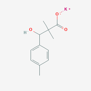 molecular formula C12H15KO3 B4921182 potassium 3-hydroxy-2,2-dimethyl-3-(4-methylphenyl)propanoate 