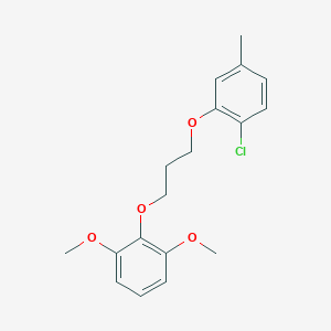molecular formula C18H21ClO4 B4921187 2-[3-(2-chloro-5-methylphenoxy)propoxy]-1,3-dimethoxybenzene 