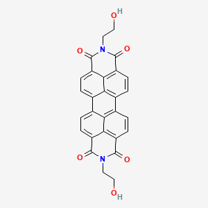 molecular formula C28H18N2O6 B4921192 2,9-bis(2-hydroxyethyl)isoquino[4',5',6':6,5,10]anthra[2,1,9-def]isoquinoline-1,3,8,10(2H,9H)-tetrone 