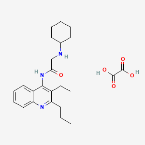 N~2~-cyclohexyl-N~1~-(3-ethyl-2-propyl-4-quinolinyl)glycinamide oxalate