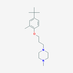 molecular formula C19H32N2O B4921251 1-[3-(4-tert-butyl-2-methylphenoxy)propyl]-4-methylpiperazine 