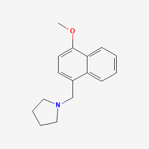 molecular formula C16H19NO B4921255 1-[(4-methoxy-1-naphthyl)methyl]pyrrolidine 
