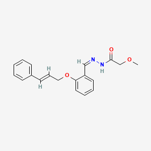 molecular formula C19H20N2O3 B4921280 2-methoxy-N'-{2-[(3-phenyl-2-propen-1-yl)oxy]benzylidene}acetohydrazide 