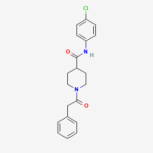 N-(4-chlorophenyl)-1-(phenylacetyl)-4-piperidinecarboxamide