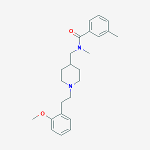 molecular formula C24H32N2O2 B4921329 N-({1-[2-(2-methoxyphenyl)ethyl]-4-piperidinyl}methyl)-N,3-dimethylbenzamide 
