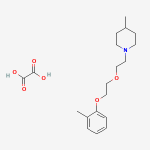 molecular formula C19H29NO6 B4921367 4-methyl-1-{2-[2-(2-methylphenoxy)ethoxy]ethyl}piperidine oxalate 