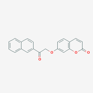 molecular formula C21H14O4 B4921371 7-[2-(2-naphthyl)-2-oxoethoxy]-2H-chromen-2-one 
