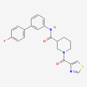molecular formula C22H20FN3O2S B4921375 N-(4'-fluoro-3-biphenylyl)-1-(1,3-thiazol-4-ylcarbonyl)-3-piperidinecarboxamide 