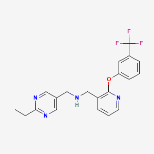 molecular formula C20H19F3N4O B4921377 1-(2-ethyl-5-pyrimidinyl)-N-({2-[3-(trifluoromethyl)phenoxy]-3-pyridinyl}methyl)methanamine 