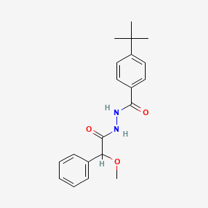 4-tert-butyl-N'-[methoxy(phenyl)acetyl]benzohydrazide