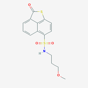 molecular formula C15H15NO4S2 B492143 2-Oxo-2H-naphtho[1,8-bc]thiophene-6-sulfonic acid (3-methoxy-propyl)-amide CAS No. 93464-05-2