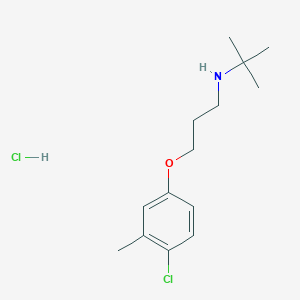 molecular formula C14H23Cl2NO B4921456 N-(tert-butyl)-3-(4-chloro-3-methylphenoxy)-1-propanamine hydrochloride 