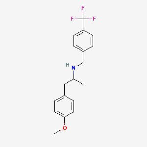 molecular formula C18H20F3NO B4921469 1-(4-methoxyphenyl)-N-[4-(trifluoromethyl)benzyl]-2-propanamine 