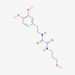 molecular formula C16H24N2O5 B4921482 N-[2-(3,4-dimethoxyphenyl)ethyl]-N'-(3-methoxypropyl)ethanediamide 