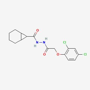 molecular formula C16H18Cl2N2O3 B4921505 N'-[2-(2,4-dichlorophenoxy)acetyl]bicyclo[4.1.0]heptane-7-carbohydrazide 