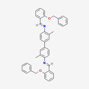 molecular formula C42H36N2O2 B4921541 N,N'-bis[2-(benzyloxy)benzylidene]-3,3'-dimethyl-4,4'-biphenyldiamine 