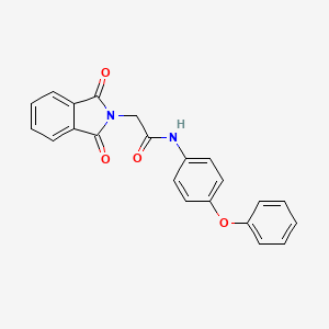 molecular formula C22H16N2O4 B4921587 2-(1,3-dioxo-1,3-dihydro-2H-isoindol-2-yl)-N-(4-phenoxyphenyl)acetamide 