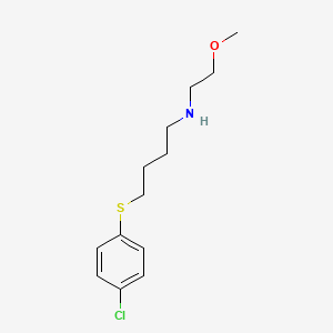 molecular formula C13H20ClNOS B4921594 4-[(4-chlorophenyl)thio]-N-(2-methoxyethyl)-1-butanamine 