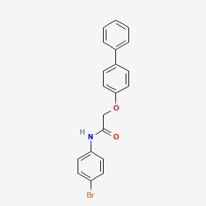 molecular formula C20H16BrNO2 B4921610 2-(4-biphenylyloxy)-N-(4-bromophenyl)acetamide 