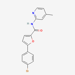 molecular formula C17H13BrN2O2 B4921616 5-(4-bromophenyl)-N-(4-methyl-2-pyridinyl)-2-furamide 