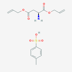 molecular formula C17H23NO7S B049217 L-天冬氨酸双烯丙酯对甲苯磺酸盐 CAS No. 125229-60-9