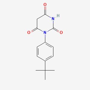 molecular formula C14H16N2O3 B4921729 1-(4-tert-butylphenyl)-2,4,6(1H,3H,5H)-pyrimidinetrione 