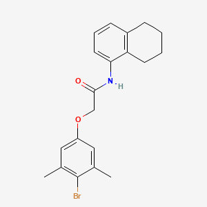 molecular formula C20H22BrNO2 B4921784 2-(4-bromo-3,5-dimethylphenoxy)-N-(5,6,7,8-tetrahydro-1-naphthalenyl)acetamide 