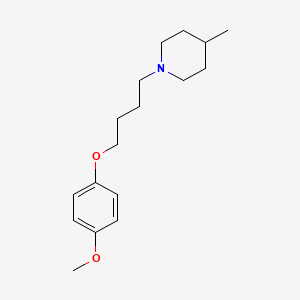 molecular formula C17H27NO2 B4921796 1-[4-(4-methoxyphenoxy)butyl]-4-methylpiperidine 