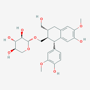 molecular formula C25H32O10 B049218 五味子甙 CAS No. 71222-06-5