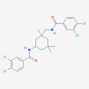 molecular formula C24H26Cl4N2O2 B4921817 3,4-dichloro-N-(3-{[(3,4-dichlorobenzoyl)amino]methyl}-3,5,5-trimethylcyclohexyl)benzamide 