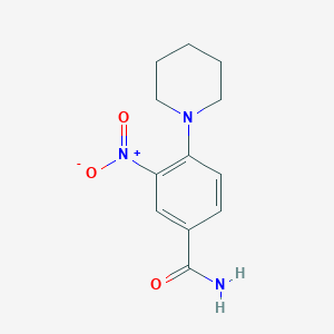 molecular formula C12H15N3O3 B4921825 3-nitro-4-(1-piperidinyl)benzamide 