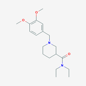 1-(3,4-dimethoxybenzyl)-N,N-diethyl-3-piperidinecarboxamide