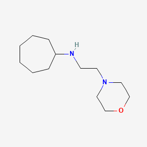N-[2-(4-morpholinyl)ethyl]cycloheptanamine