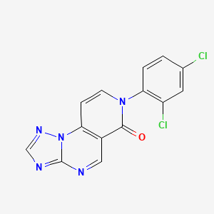 molecular formula C14H7Cl2N5O B4921848 7-(2,4-dichlorophenyl)pyrido[3,4-e][1,2,4]triazolo[1,5-a]pyrimidin-6(7H)-one 