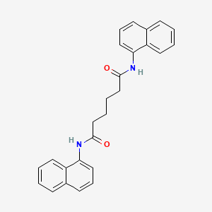molecular formula C26H24N2O2 B4921856 N,N'-di-1-naphthylhexanediamide 