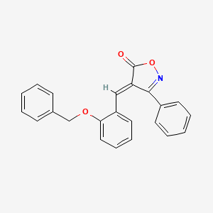 molecular formula C23H17NO3 B4921912 4-[2-(benzyloxy)benzylidene]-3-phenyl-5(4H)-isoxazolone 