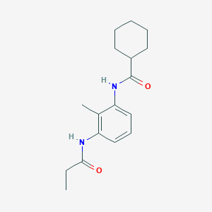 molecular formula C17H24N2O2 B4921933 N-[2-methyl-3-(propionylamino)phenyl]cyclohexanecarboxamide 